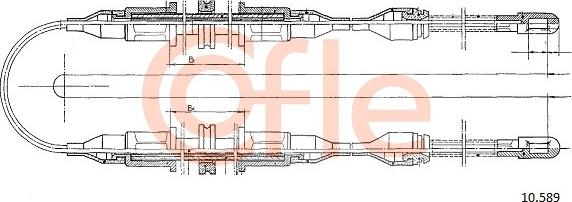 Cofle 10.589 - Kabel, dayanacaq əyləci furqanavto.az
