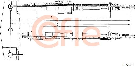 Cofle 10.5351 - Kabel, dayanacaq əyləci furqanavto.az