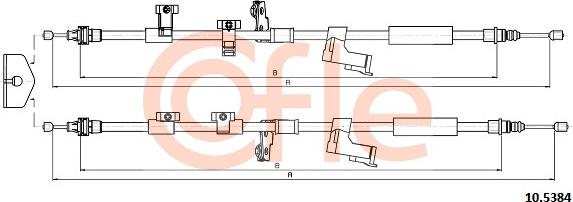 Cofle 10.5384 - Kabel, dayanacaq əyləci furqanavto.az