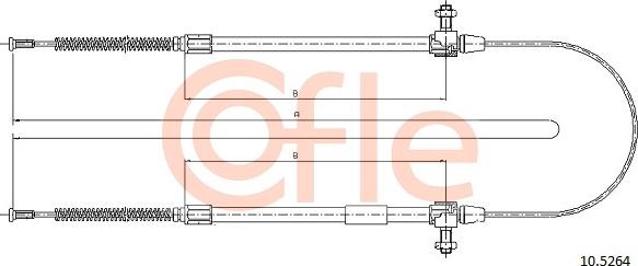 Cofle 10.5264 - Kabel, dayanacaq əyləci furqanavto.az