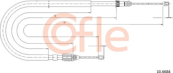 Cofle 10.6684 - Kabel, dayanacaq əyləci furqanavto.az