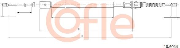 Cofle 10.6044 - Kabel, dayanacaq əyləci furqanavto.az