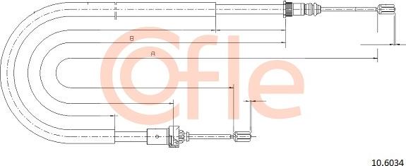 Cofle 10.6034 - Kabel, dayanacaq əyləci furqanavto.az