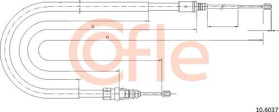 Cofle 10.6037 - Kabel, dayanacaq əyləci furqanavto.az