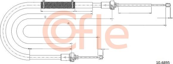 Cofle 10.6895 - Kabel, dayanacaq əyləci furqanavto.az