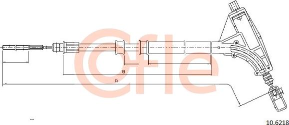 Cofle 10.6218 - Kabel, dayanacaq əyləci furqanavto.az