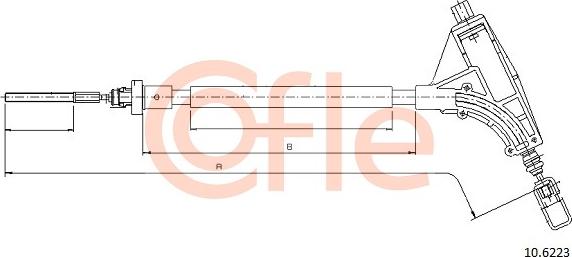 Cofle 10.6223 - Kabel, dayanacaq əyləci furqanavto.az