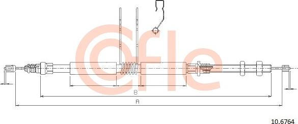 Cofle 10.6764 - Kabel, dayanacaq əyləci furqanavto.az