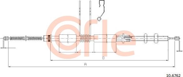 Cofle 10.6762 - Kabel, dayanacaq əyləci furqanavto.az