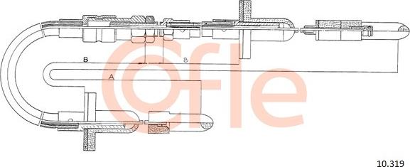 Cofle 10.319 - Debriyaj kabeli furqanavto.az