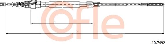 Cofle 92.10.7492 - Kabel, dayanacaq əyləci furqanavto.az