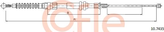 Cofle 10.7435 - Kabel, dayanacaq əyləci furqanavto.az