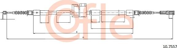 Cofle 10.7557 - Kabel, dayanacaq əyləci furqanavto.az