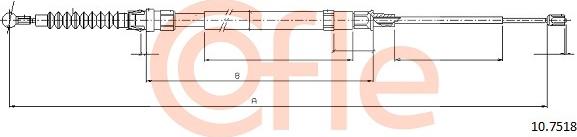 Cofle 10.7518 - Kabel, dayanacaq əyləci furqanavto.az