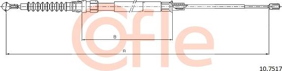 Cofle 10.7517 - Kabel, dayanacaq əyləci furqanavto.az