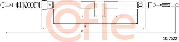 Cofle 10.7622 - Kabel, dayanacaq əyləci furqanavto.az