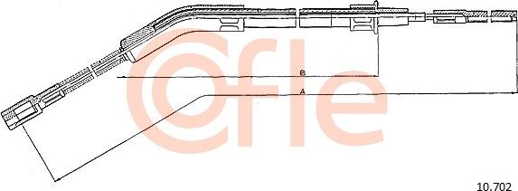 Cofle 10.702 - Kabel, dayanacaq əyləci furqanavto.az