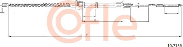 Cofle 92.10.7136 - Kabel, dayanacaq əyləci furqanavto.az