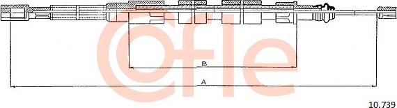 Cofle 92.10.739 - Kabel, dayanacaq əyləci furqanavto.az