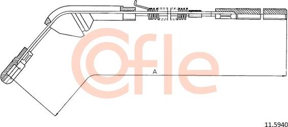 Cofle 92.11.5940 - Kabel, dayanacaq əyləci furqanavto.az