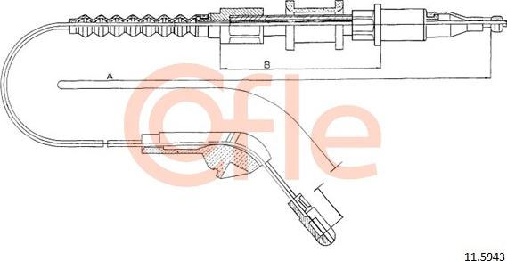 Cofle 11.5943 - Kabel, dayanacaq əyləci furqanavto.az