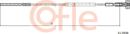 Cofle 11.5936 - Kabel, dayanacaq əyləci furqanavto.az