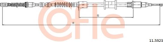 Cofle 11.5923 - Kabel, dayanacaq əyləci furqanavto.az