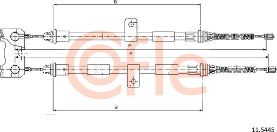 Cofle 11.5445 - Kabel, dayanacaq əyləci furqanavto.az