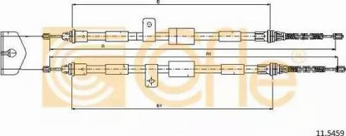 Cofle 11.5459 - Kabel, dayanacaq əyləci furqanavto.az