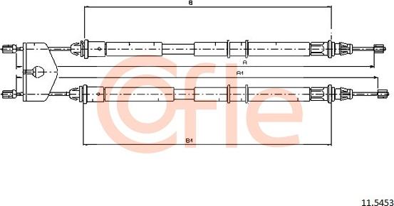 Cofle 11.5453 - Kabel, dayanacaq əyləci furqanavto.az