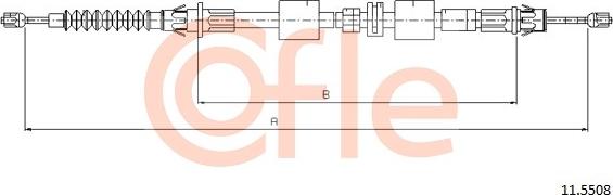 Cofle 11.5508 - Kabel, dayanacaq əyləci furqanavto.az