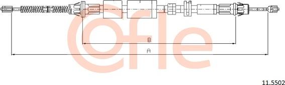 Cofle 11.5502 - Kabel, dayanacaq əyləci furqanavto.az