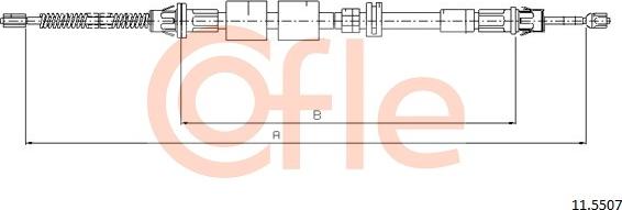 Cofle 92.11.5507 - Kabel, dayanacaq əyləci furqanavto.az