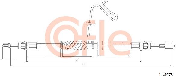 Cofle 11.5678 - Kabel, dayanacaq əyləci furqanavto.az