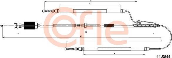 Cofle 11.5844 - Kabel, dayanacaq əyləci furqanavto.az