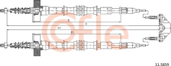 Cofle 11.5859 - Kabel, dayanacaq əyləci furqanavto.az