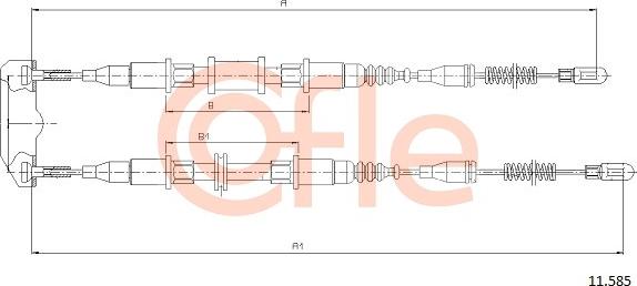 Cofle 11.585 - Kabel, dayanacaq əyləci furqanavto.az