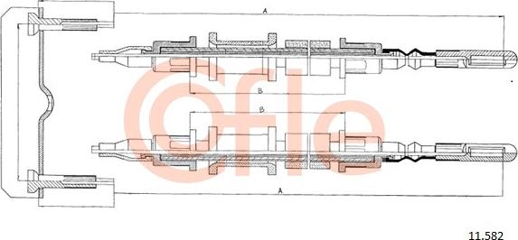 Cofle 11.582 - Kabel, dayanacaq əyləci furqanavto.az