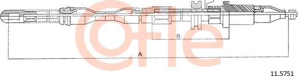 Cofle 11.5751 - Kabel, dayanacaq əyləci furqanavto.az