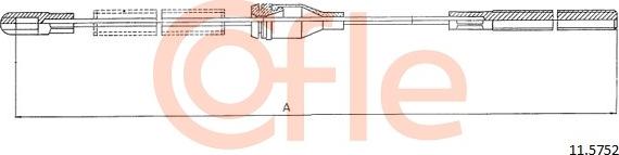 Cofle 11.5752 - Kabel, dayanacaq əyləci furqanavto.az