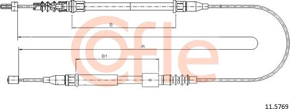 Cofle 11.5769 - Kabel, dayanacaq əyləci furqanavto.az
