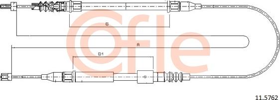 Cofle 11.5762 - Kabel, dayanacaq əyləci furqanavto.az