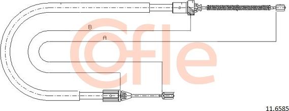 Cofle 92.11.6585 - Kabel, dayanacaq əyləci furqanavto.az