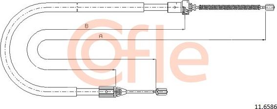 Cofle 11.6586 - Kabel, dayanacaq əyləci furqanavto.az