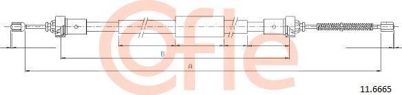 Cofle 11.6665 - Kabel, dayanacaq əyləci furqanavto.az