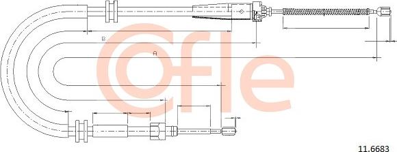 Cofle 11.6683 - Kabel, dayanacaq əyləci furqanavto.az