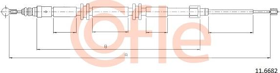 Cofle 11.6682 - Kabel, dayanacaq əyləci furqanavto.az