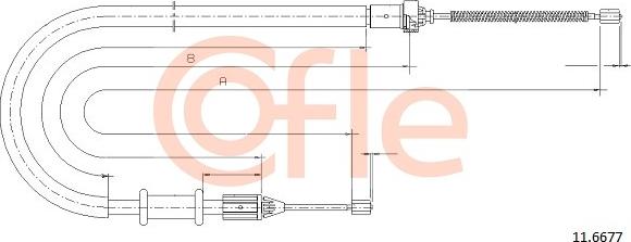 Cofle 11.6677 - Kabel, dayanacaq əyləci furqanavto.az