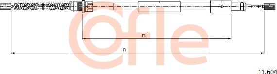 Cofle 11.604 - Kabel, dayanacaq əyləci furqanavto.az