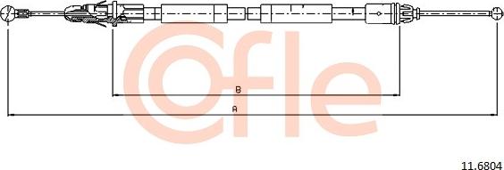 Cofle 11.6804 - Kabel, dayanacaq əyləci furqanavto.az
